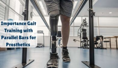 Gait training with parallel bars for prosthetics